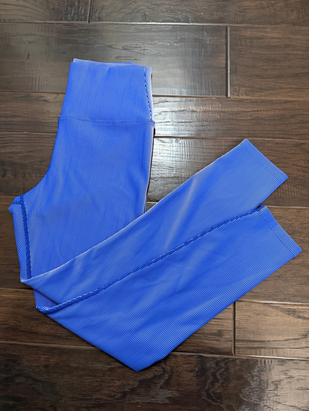 Beach Riot Leggings Electric Blue Ribbed High-Waisted